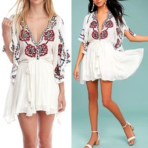 NWT💮OFFER💮 Free People Floral Embroidered Dress, Medium